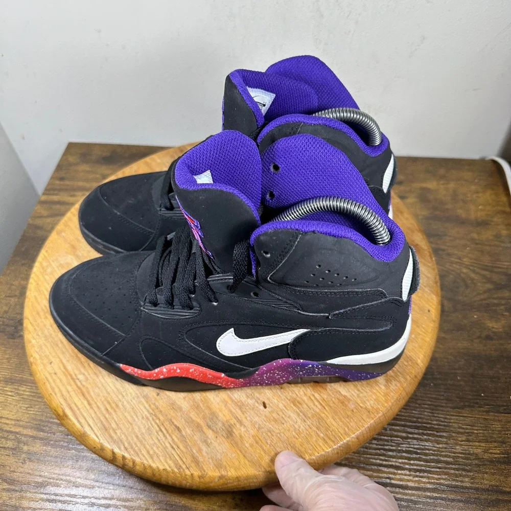 Nike Air Force 180 High Black Court Purple Rave Pink 537330-017 Mens 7.5 Sneaker